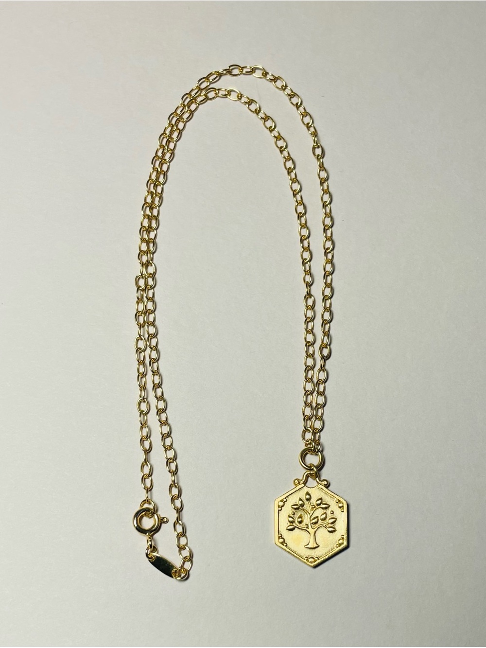 New! Golden Tree of Life Pendant Necklace